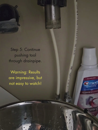 SHARING BUNDLE - 2 Drain Detailer™ Drain Cleaning Tools for Sinks - 2 Extra Cleaning Attachments - 4 Pairs of Gloves (Select Size)
